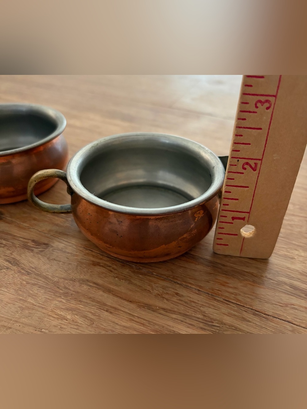 Vintage Tagus Copper Cream & Sugar Set – Made in Portugal - Picture 5 of 6